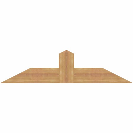 Ekena Millwork Portland Smooth Timber Gable Bracket, Western Red Cedar, 48"W x 12"H x 1 1/2"D x 5 1/2"F, 6/12 Pitch GBW048X12X0206POR00SWR